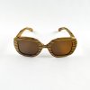 Holz Sonnenbrille Duppau Fly Zebra Brown Vorderansicht