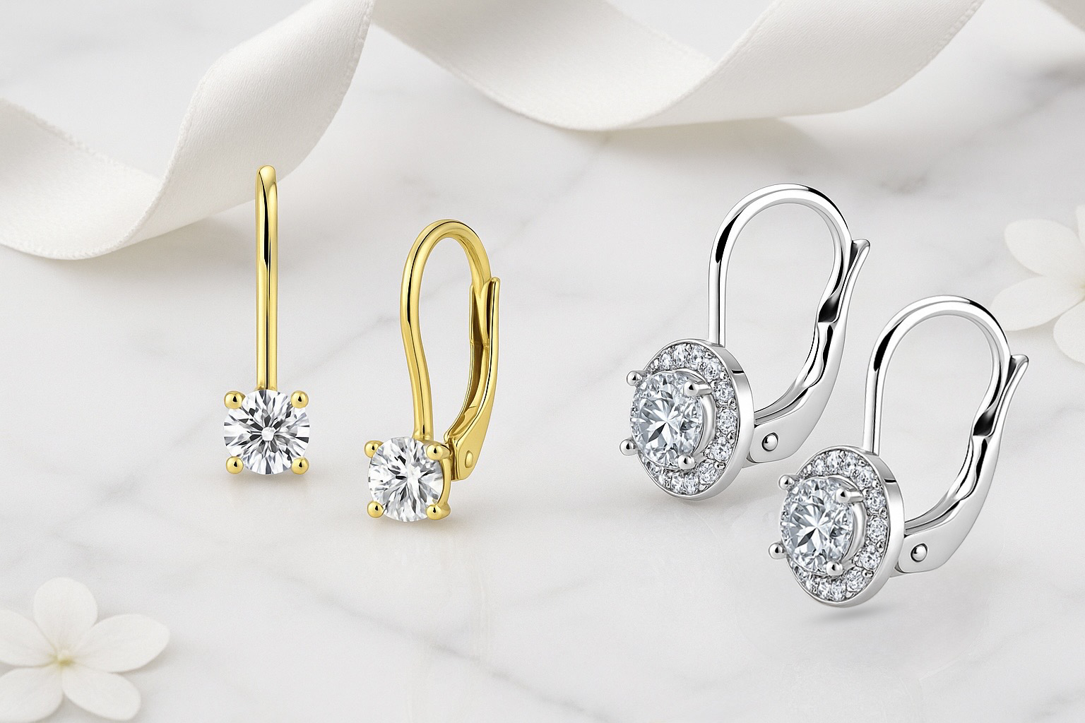 Zlaté dievčenské náušnice