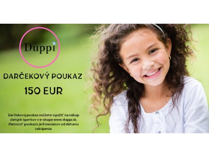 Darčekový poukaz v hodnote 150 EUR
