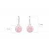 detské náušnice biele zlato s kamienkami ružovými okrúhle zapínanie brizúra duppi DU70414 1