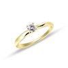 zásnubný prsteň s diamantom žlté zlato duppi du22182