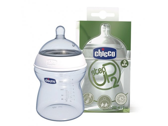 CHICCO StepUp Láhev plast 250 4+