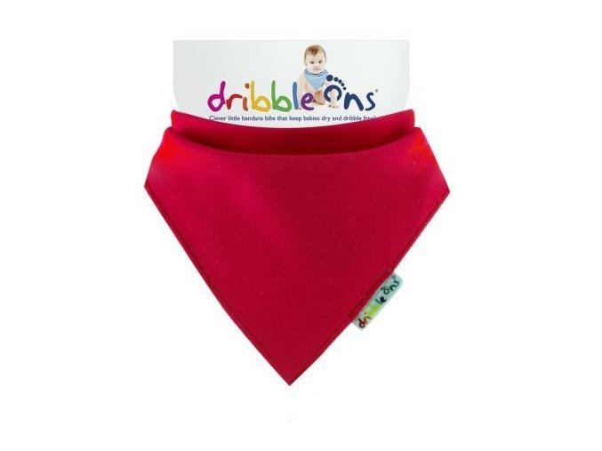 KIKKO bryndák/ slintáček - Dribble Ons®  Bright - RED