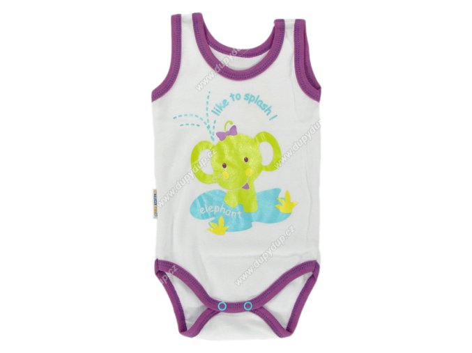 Kojenecké body tilko EWA - SAFARI fialové