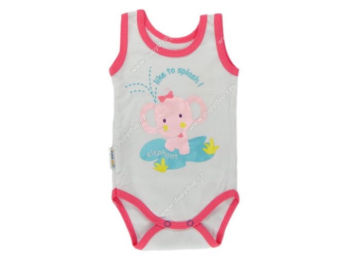 Kojenecké body tilko EWA - SAFARI růžové