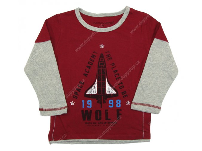 Chlapecké tričko WOLF S2431 vínové
