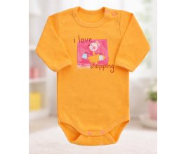 Body s dlouhým rukávem EWA - NEON oranžové