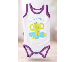 Kojenecké body tilko EWA - SAFARI fialové