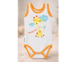 Kojenecké body tilko EWA - SAFARI oranžové