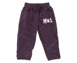 Dětské kalhoty s podšívkou PIDILIDI fialové