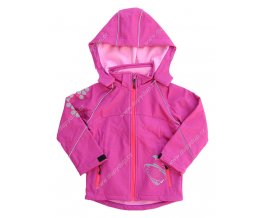 Dětská softshellová bunda KUGO S2611 růžová