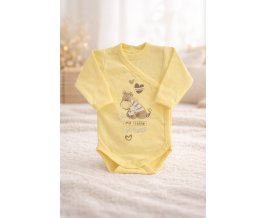 Kojenecké zavinovací body s dlouhým rukávem EWA - TUPTUŠ žluté