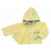 Kabátek s kapucí EWA PASTELS - žlutý