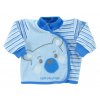 Sametový kojenecký kabátek EWA Bunny modrý