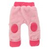 Vyteplené kojenecké kalhoty EWA Teddy Bear růžové
