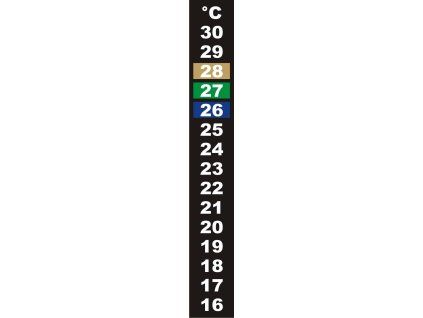Bioterm Teploměr z tekutých krystalů 16° - 30°C