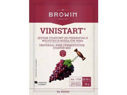 Browin Startovací sada pro 50L víno - kvasnice + medium