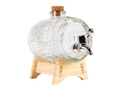 DuraHome Skleněný soudek ŠTĚSTÍ 1000ml