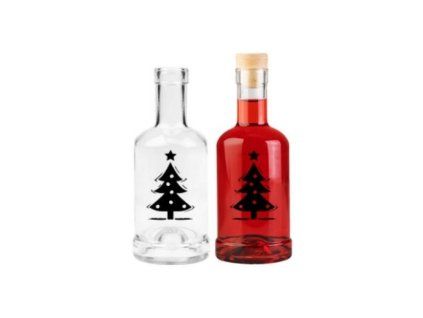 DuraHome Láhev Gin, 250 ml, stromeček, černá