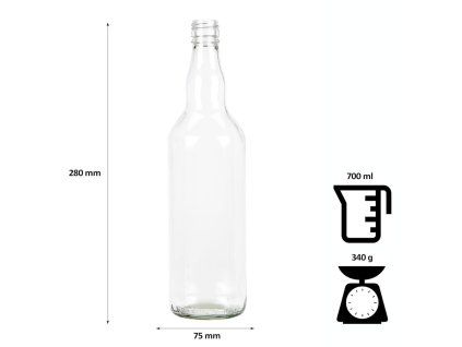 Láhev Žitná 700 ml, 10 ks