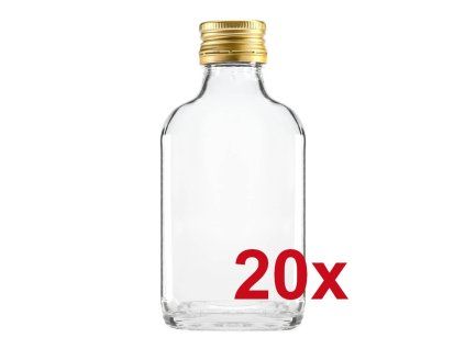 DuraHome Láhev, Placatka 100 ml, 20 ks