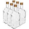 Browin Skleněná láhev MONASTER s uzávěrem 500ml, 6ks