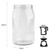 DuraHome Sklenice Mája, 900ml s pumpičkou na med