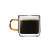 Vialli Design Sada 2 dvoustěnných espresso šálků, 80ml, AMBER 8579