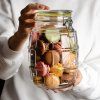 DuraHome Dóza s pákovým uzávěrem sklo, 1,7l