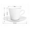 DuraHome Šálek Espresso 220 ml + podšálek