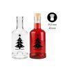 DuraHome Láhev Gin, 250 ml, stromeček, černá, 5 ks