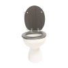 DuraHome Sedátko WC,  ASPECT, MDF, soft close_antracit