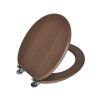 DuraHome Sedátko WC,  ASPECT, MDF, soft close_hnědé