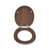 DuraHome Sedátko WC,  ASPECT, MDF, soft close_hnědé