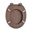DuraHome Sedátko WC,  ASPECT, MDF, soft close_hnědé