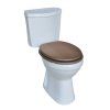 DuraHome Sedátko WC,  ASPECT, MDF, soft close_hnědé