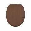 DuraHome Sedátko WC,  ASPECT, MDF, soft close_hnědé