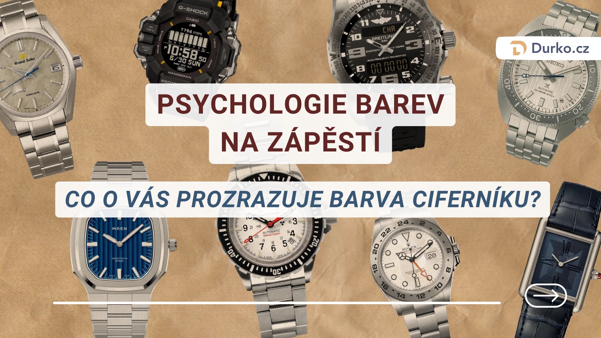 Psychologie barev na zápěstí: Co o vás prozrazuje barva ciferníku?