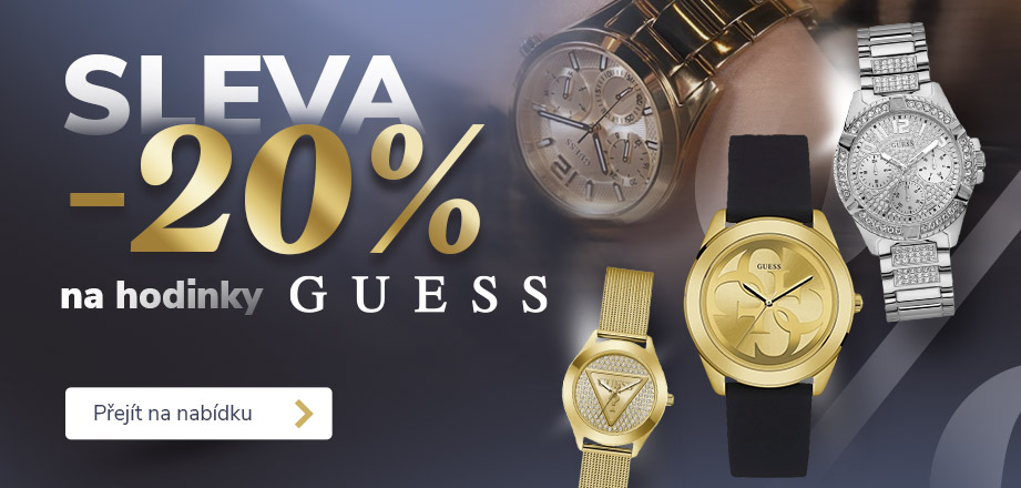 20% sleva na hodinky Guess