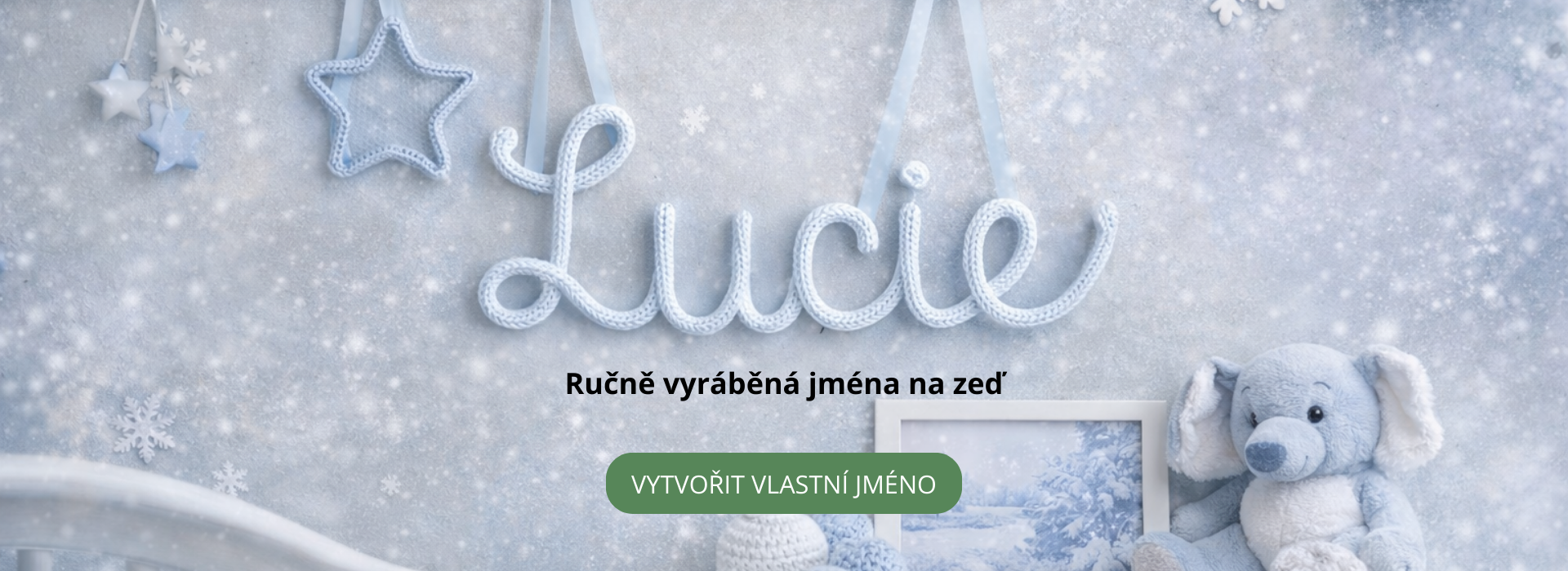 Ručně vyráběná jména na zeď