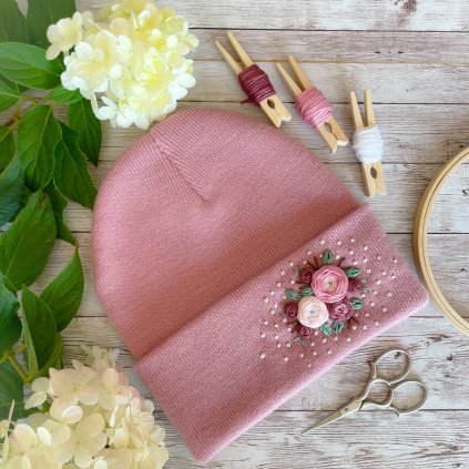 Čepice BONGO starorůžová