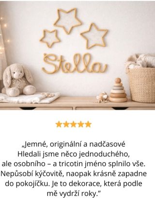 ✨ Když tvořím tricotin jména do dětských pokojíčků, nikdy netuším, kolik radosti může malý detail přinést. 😊 Každé jméno...