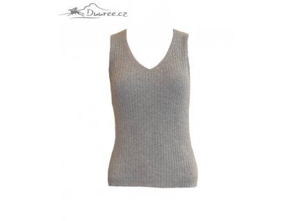 Kašmírové triko Simone (Barva Šedá, Velikost XL)