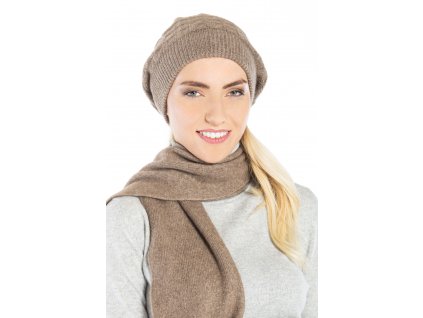 Dárkový set Isabelle čepice a šála 100% kašmír