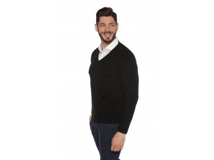 Kašmírový svetr Cristiano (Barva Černá, Velikost 3XL)