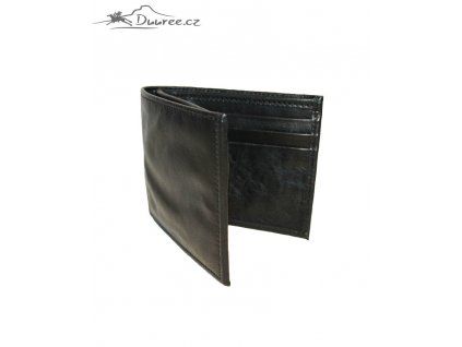 Kožená peněženka Černá (Barva Černá)