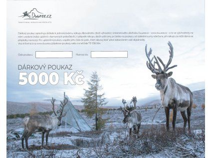 5855 1 darkovy poukaz v hodnote 5000 kc