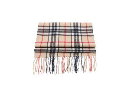 Kašmírová šála Tartan (Barva Béžová)