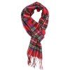 Kašmírová šála Tartan (Barva Červená)