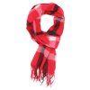 Kašmírová šála Tartan (Barva Světle červená)